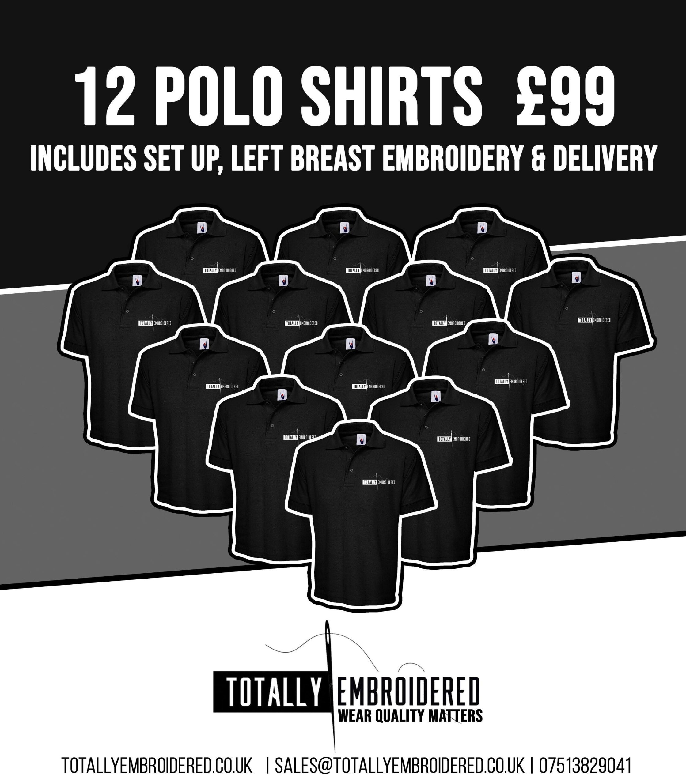 12 Polo Shirts £99